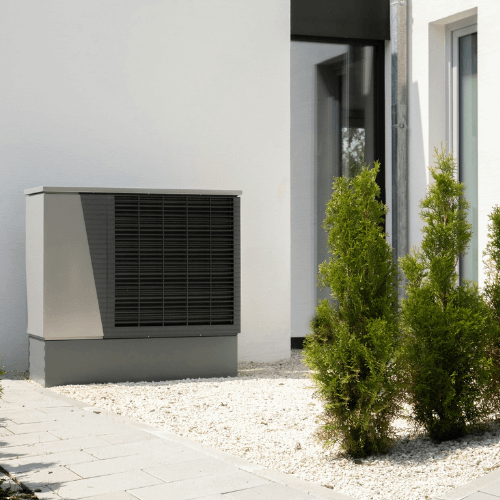 heat pumps building exterior